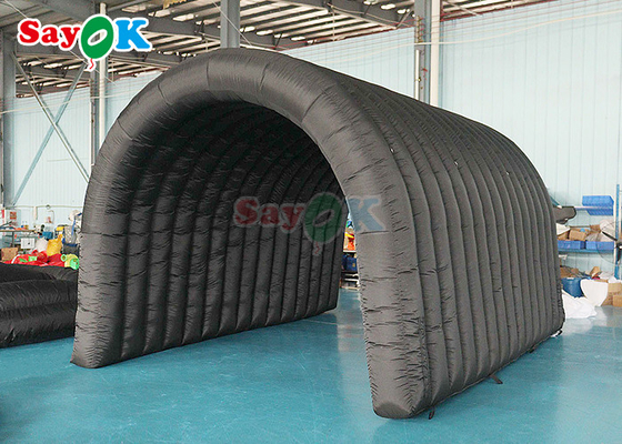 黒色 充気式 スポーツ トンネル テント フットボールゲーム 屋外イベント 入口トンネル