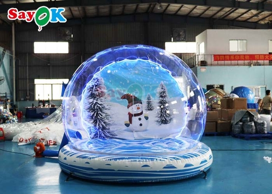 巨大な膨らませられる雪球パーティー バブルドーム 爆発 クリスマス・スノーボール イベント