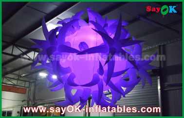 190tオックスフォードの布の直径1.5mの導かれた気球が付いている膨脹可能な照明装飾