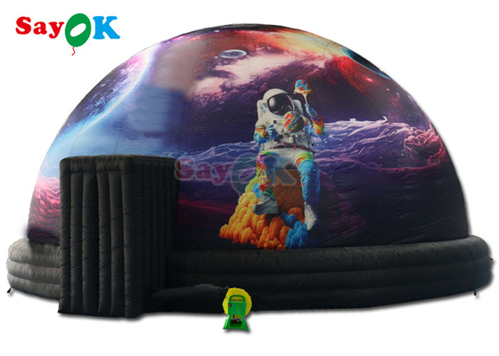 32.8フィート 宇宙飛行士 膨張型惑星館 投影ドームテント 黒い投影テント 学校用