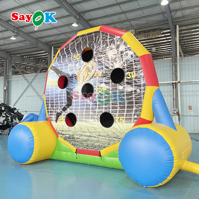 ダブルサイドゲーム 13ft 充電式 サッカー ダートボード 充電式 サッカー ダート キック ゴールゲーム 屋外スポーツゲーム