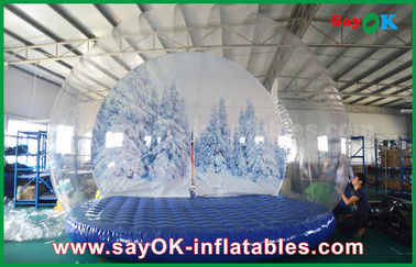 3m Diaの広告のための膨脹可能な休日の装飾/透明で膨脹可能なChrismasの雪の地球