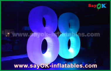 くらげのタイプ膨脹可能な照明装飾LEDライトは提示のための8 8つに番号を付けます