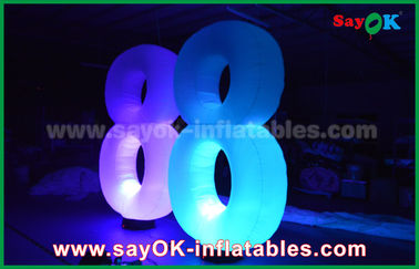 くらげのタイプ膨脹可能な照明装飾LEDライトは提示のための8 8つに番号を付けます
