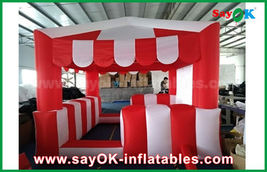 膨脹可能な家のテントのでき事の広告のための注文の赤くおよび白く膨脹可能な空気テント