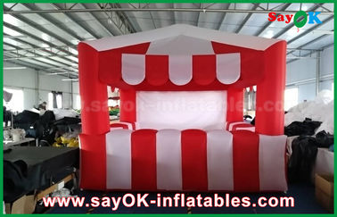 膨脹可能な家のテントのでき事の広告のための注文の赤くおよび白く膨脹可能な空気テント