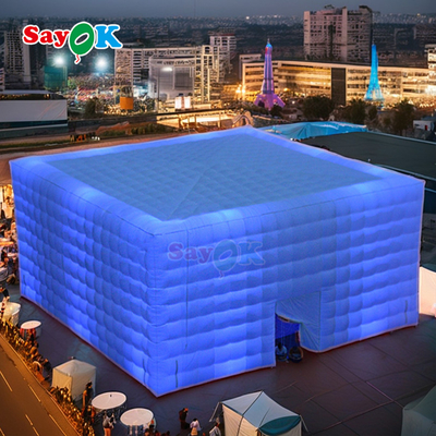 ポータブル キューブ カラフルライトテント 充電式LEDテント 屋外イベント パーティー 結婚式