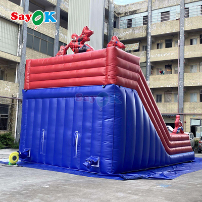 子供と大人のための商用カラフルな充電式跳躍家&スライドコンボ 屋外PVC跳躍城