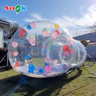 透明なバブルバルーンハウス PVC充気式パーティーバブルテント