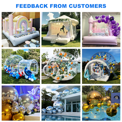 Sayok 商用 PVC インフレータブル バウンサー スライド コンボ ホワイト インフレータブル ウェディング バウンス ハウス