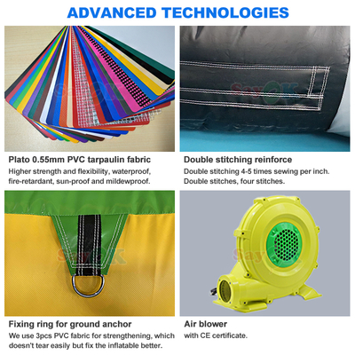 Sayok 商用グレード PVC バウンスハウス インフレータブル コンボ 子供用