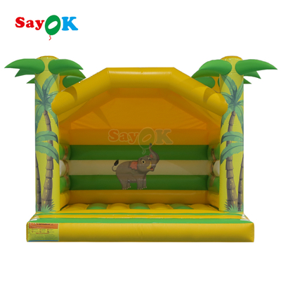 Sayok 4m キッズインフレータブルバウンスハウス 動物柄 インフレータブル子供用バウンサー 小型インフレータブルバウンシーキャッスル