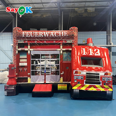 サヨク消防署 テーマ 充電式バウンズ コンボ 充電式消防車 少年用のブーシー城スライド