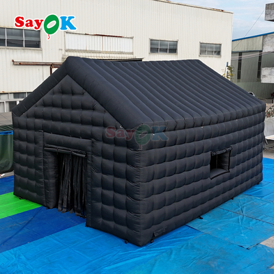 Sayok 26ft ポータブルインフレータブルナイトクラブ アウトドアパーティー インフレータブルディスコテント ブラックナイトクラブ ライト付き