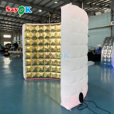 Inflatable Photo Booth Wall with LED for Parties and Events