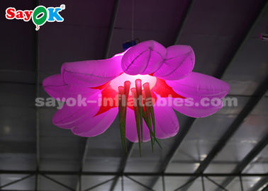 多彩な1.5m膨脹可能なLEDの花を掛ける照明装飾/爆発