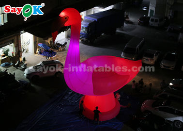 膨らませられる動物風船 ピンク 膨らませられる漫画キャラクター 高さ10m 巨大 膨らませられるフラミンゴ