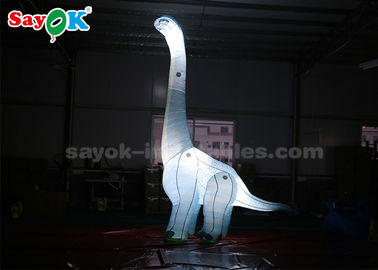 オックスフォード製 4mH 充気型 カートンキャラクター 恐竜 LEDライト付き