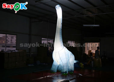 オックスフォードの生地4mHのLEDライトを持つ膨脹可能なマンガのキャラクタの恐竜