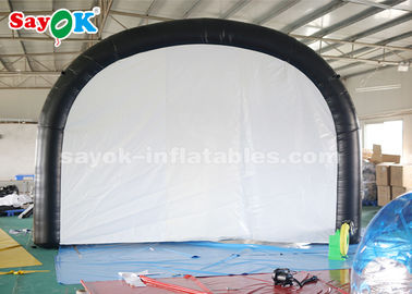 屋外の膨脹可能なテントの黒いトンネルの入口の屋外スポーツの会うことのための膨脹可能な空気テントは行く
