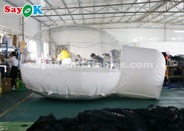 /走行するのためにキャンプ透明な白く膨脹可能な空気テントの外のドームの膨脹可能なテント