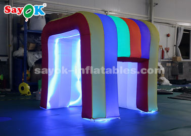 膨脹可能な党テントの虹色LEDライト子供SGS ROHSのための小型爆発の写真ブース