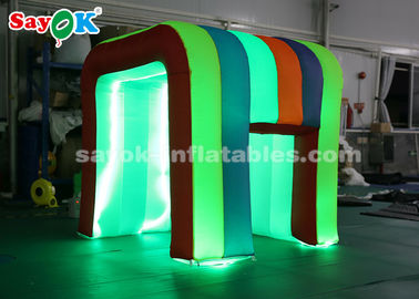 膨脹可能な党テントの虹色LEDライト子供SGS ROHSのための小型爆発の写真ブース