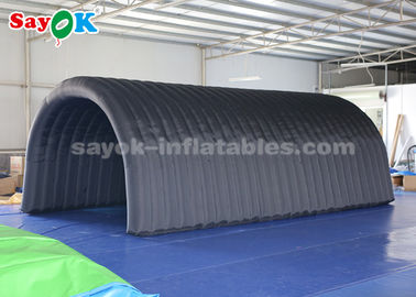 空気膨脹可能なテント210Dオックスフォードの布の黒の展覧会/昇進のための膨脹可能なトンネルのテント