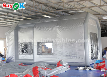 Kampaの空気テントの8.5*4.5*4メートルの爆発のペンキ ブースのオックスフォードの携帯用布+透明なポリ塩化ビニール材料