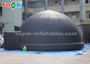 学校の教授のためのポリ塩化ビニールの床のマットが付いている黒く膨脹可能な投射のドームのテント