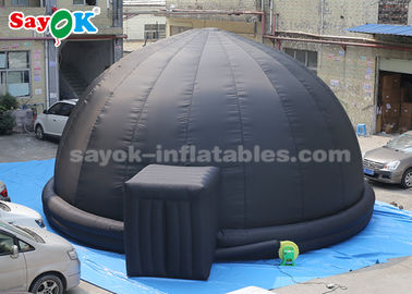 学校の教授のためのポリ塩化ビニールの床のマットが付いている黒く膨脹可能な投射のドームのテント