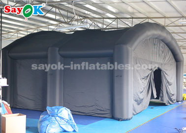 屋外の空気テントの黒のオックスフォードの布の昇進の広告のための膨脹可能な空気テントは行く