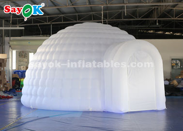 党、結婚式のための空気送風機が付いている膨脹可能な地球のテント5mの膨脹可能なイグルーのドームのテント