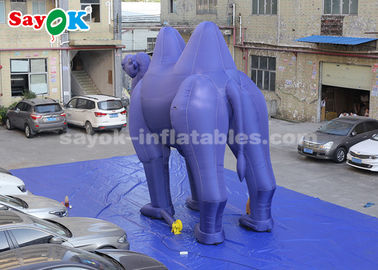 膨らませられる動物気球 ダークブルー 膨らませられる漫画キャラクター 屋外広告 / 巨大膨らませられるラクダ