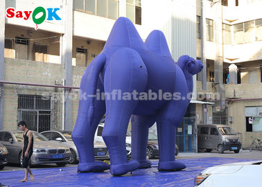 膨らませられる動物気球 ダークブルー 膨らませられる漫画キャラクター 屋外広告 / 巨大膨らませられるラクダ
