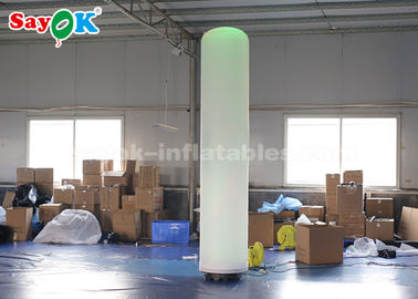 祝祭の装飾のためのLEDの照明の190Tナイロン布の膨脹可能な柱