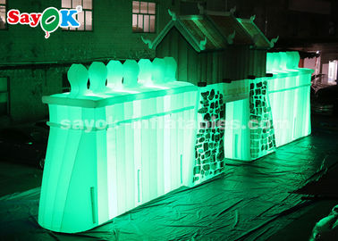 ROHSの注文の膨脹可能なプロダクト、屋外の表示のための商業LEDの膨脹可能な石の壁