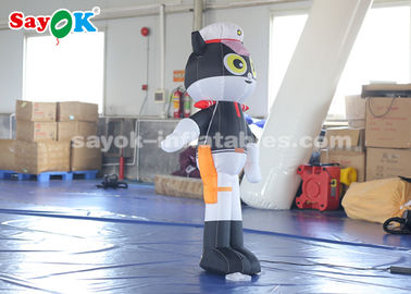 充電型キャラクター 室内充電型漫画キャラクター 1.5 メートル 黒猫 シェリフモデル
