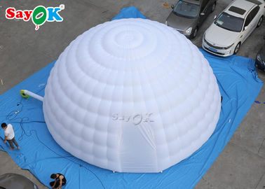 空気テント8m巨人の展覧会のための空気送風機が付いている膨脹可能なイグルーのドームのテントは屋外に行く