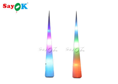 広告のための送風機が付いている多彩で膨脹可能な照明装飾LEDの円錐形