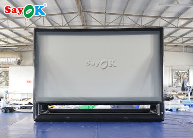 膨脹可能で大きいスクリーンの運ぶこと容易な送風機が付いている移動式膨脹可能な映画スクリーンの背面映写