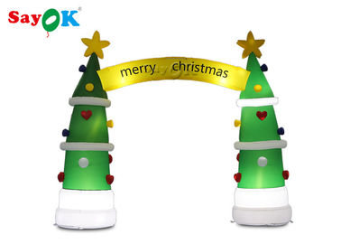 ROHSの膨脹可能な休日の装飾のクリスマス ツリーのアーチ4*3.2mH