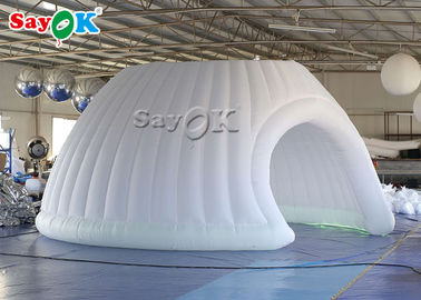 LEDライトが付いている屋外の膨脹可能なテントのでき事6mの膨脹可能なイグルーそしてドームのテント