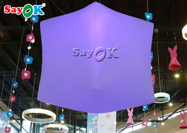 16色の膨脹可能な立方体の気球を掛ける1メートルLED