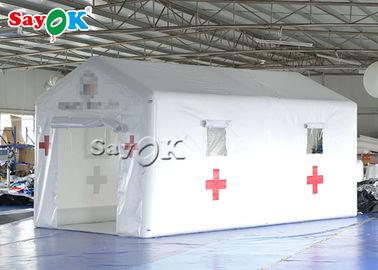 白い6x3x3mH一時的な緊急の膨脹可能な医学のテント