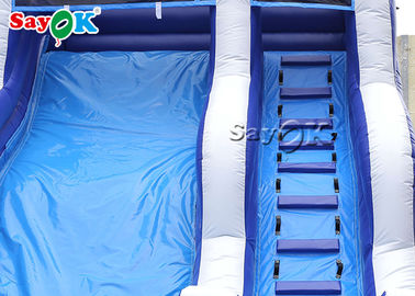 膨らませられる水泳池スライド 7x4x5mH 屋外 子供 膨らませられる水上スライド 娯楽用