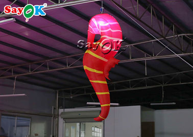クラブ装飾2m赤く膨脹可能なLEDの照明海馬