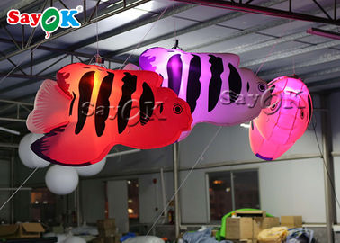熱帯魚2mの膨脹可能なつく装飾を掛けるショッピング モール