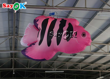 段階の導かれたライトを持つ掛かる装飾2mの膨脹可能な熱帯魚