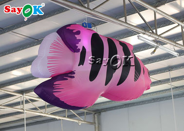 段階の導かれたライトを持つ掛かる装飾2mの膨脹可能な熱帯魚